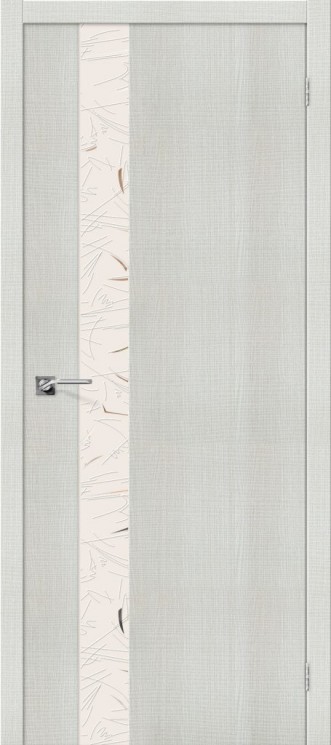 Дверь el’PORTA Порта-51 Bianco Crosscut Silver Art