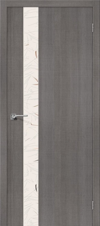 Дверь el’PORTA Порта-51 Grey Crosscut Silver Art